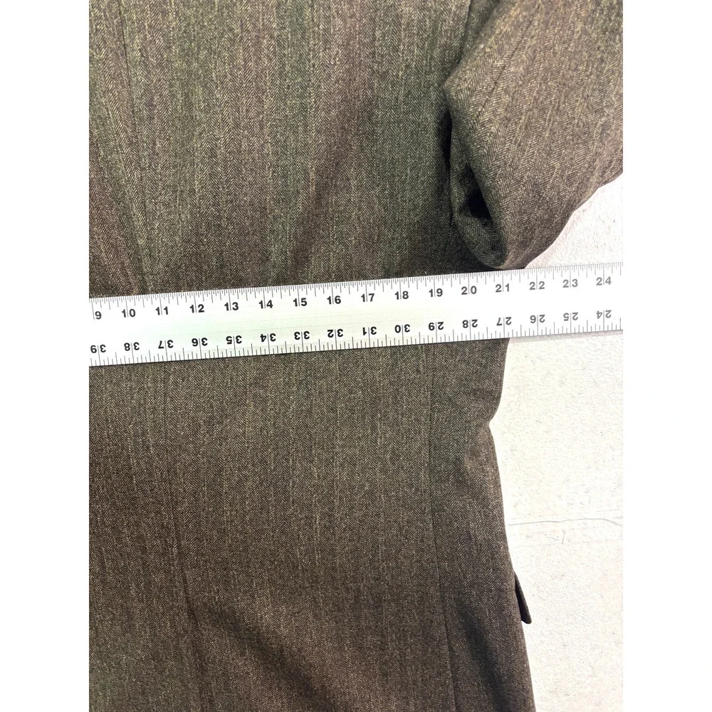Jos A Bank 40R Brown Herringbone Tweed‎ Blazer Jacket Sport Suit Coat Wool
